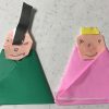 折り紙で作るひな祭りの人形! - 次男の作品