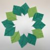 6月飾りに使える折り紙創作！葉っぱリースの折り方・作り方！
