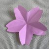 ハサミで切るけど簡単！折り紙で平面な桜の花びらの作り方！