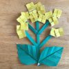 3歳児でも作れる！折り紙で簡単な菜の花の折り方・作り方！