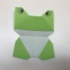 6月梅雨時期の折り紙！2枚で作る平面カエルの作り方・折り方！