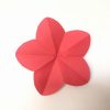 折り紙で切り紙！平面で簡単な梅の花の折り方・作り方！