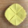 ハサミを使って簡単！平面なたんぽぽの折り方・作り方！
